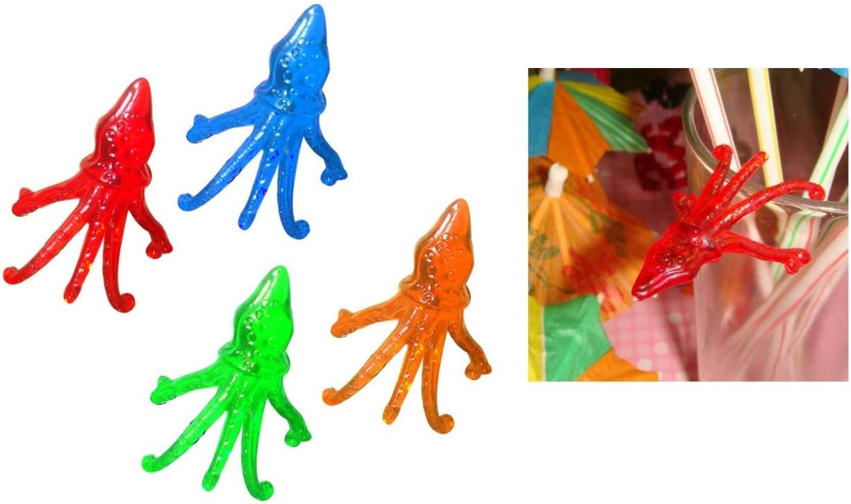 Octopus Cocktail Markers - Plastic Drink Decor - Case of 1000