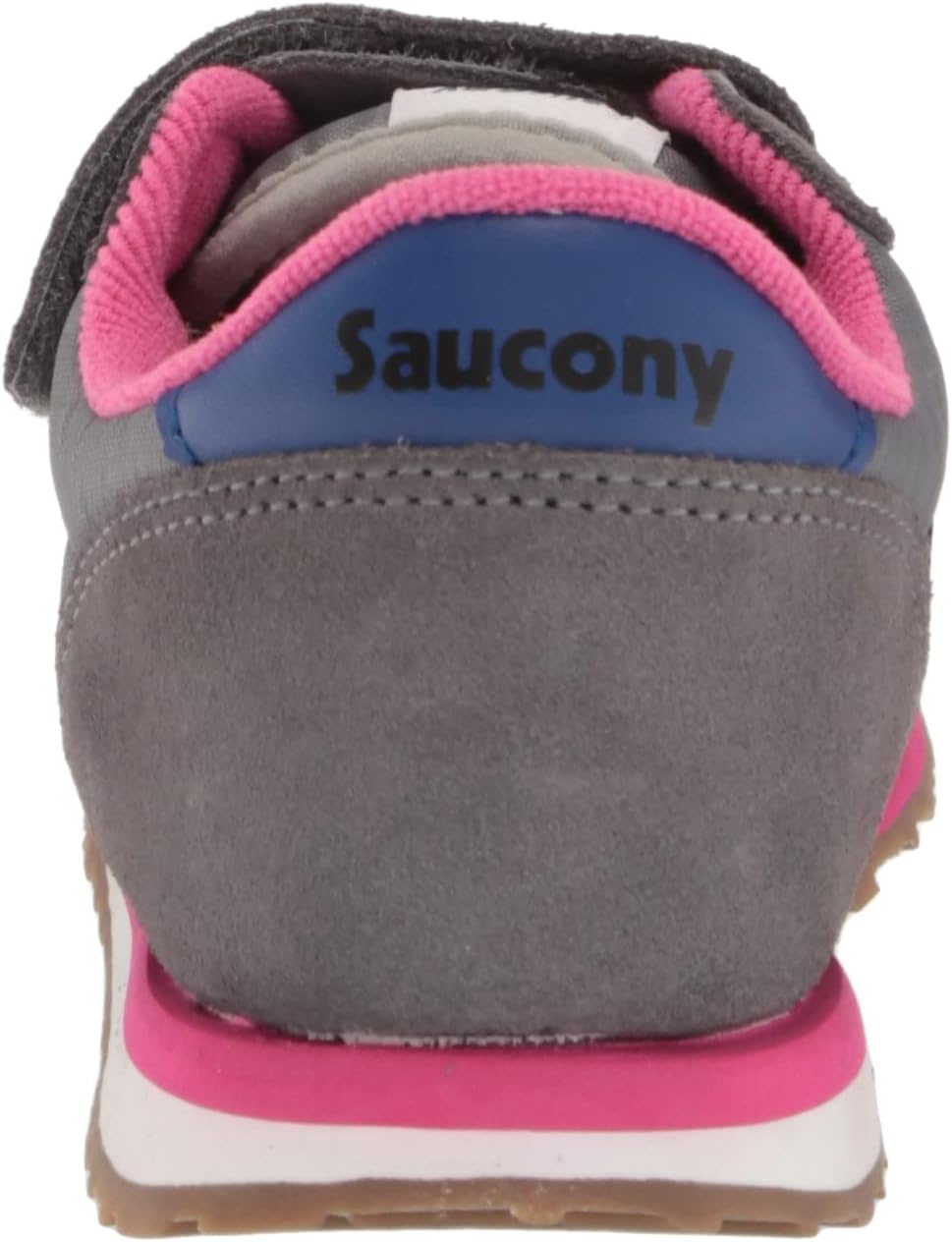 Saucony Unisex-Child Baby Jazz Hook & Loop Seasonal Sneaker Little Kid (4-8 Years) 4 Little Kid Grey/Black/Purple