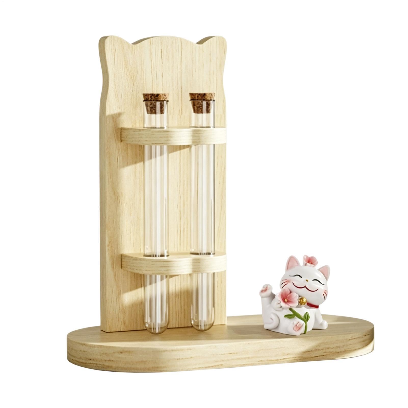 Porte-moustaches chat bouteille décorative double tube pot positif intérieur