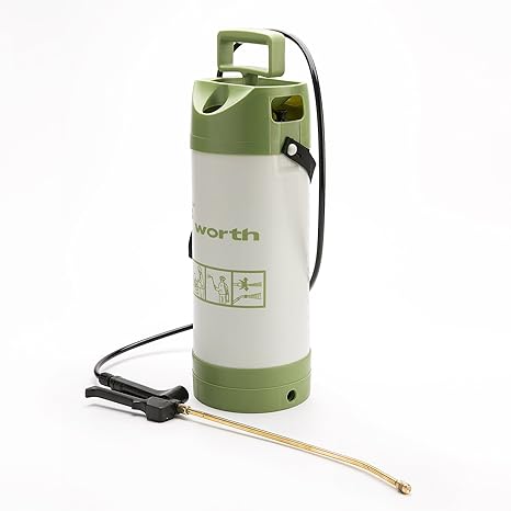 Worth 5l Pump Action High Pressure Sprayer Bottle Manual Vapour Pressure Type Atomizer Knapsack Spray Weed Killer With Brass Lance And Nozzle Robust And Comfort Grip Handle Amazon Co Uk Garden Outdoors