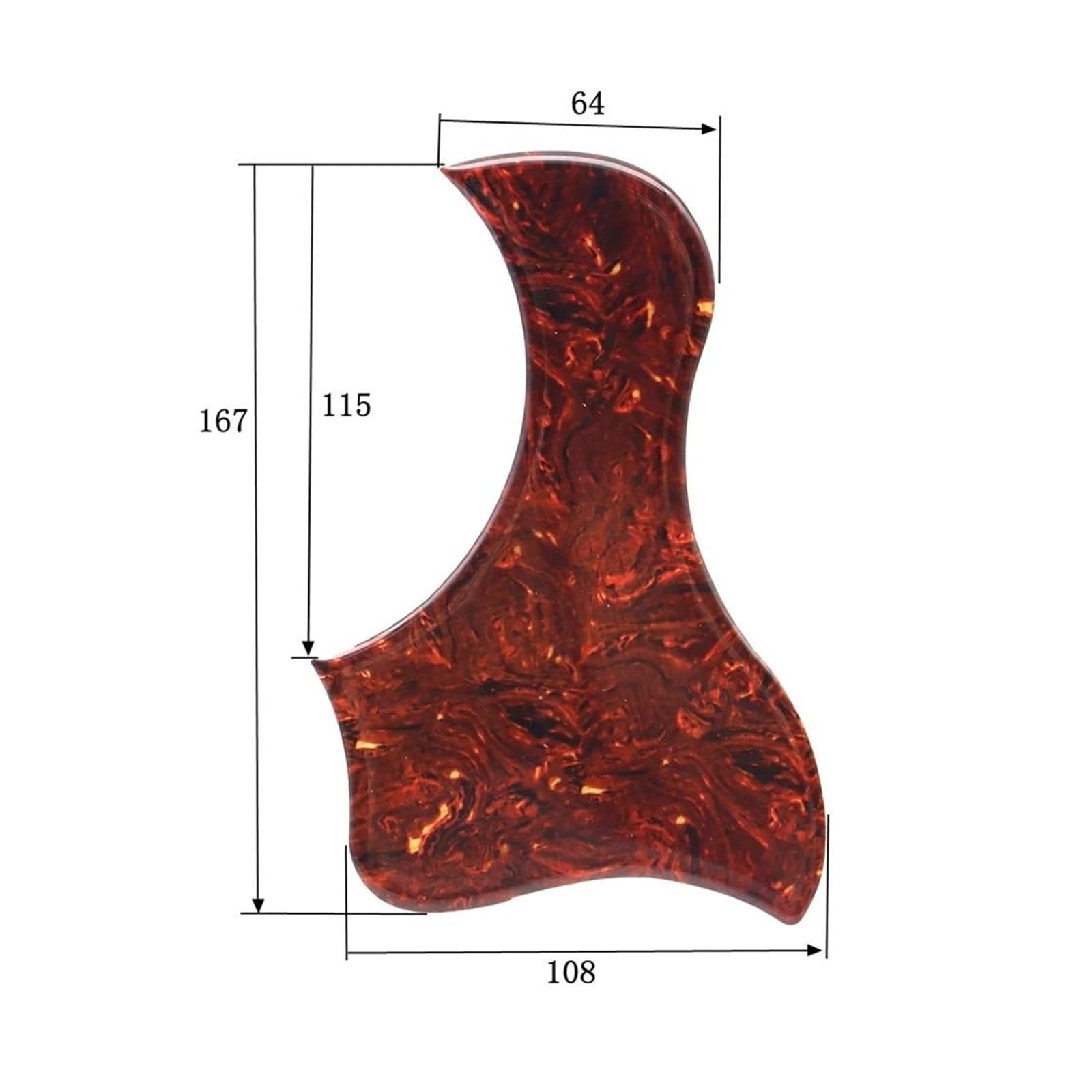 Guitar Pickguard Guitar Pickguard Folk Acoustic Guitar 4 Sizes(4)
