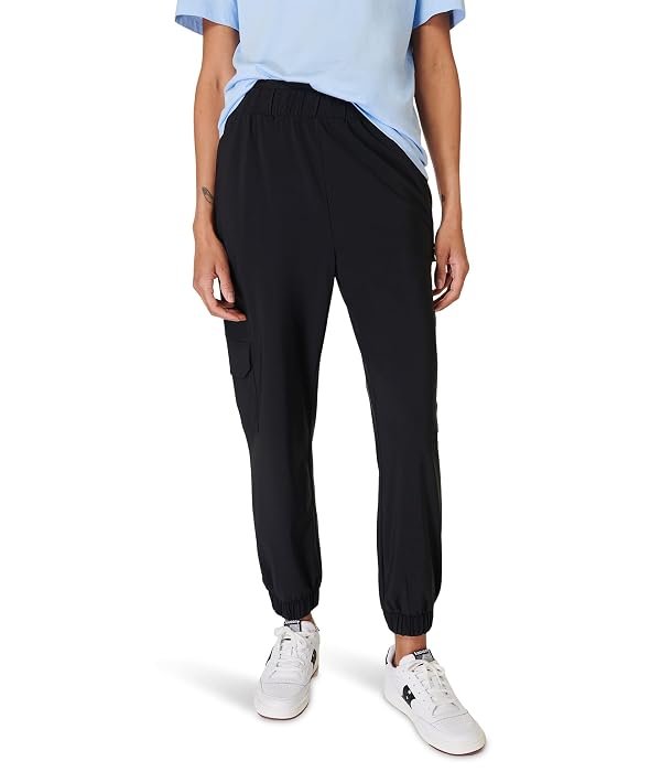 Sweaty Betty Explorer Casual Cargo Jogger Sweat WICKGIN Athletic Pant Black by Sweaty Betty - Used condition - US$26.82