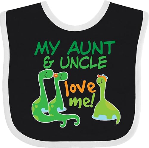 Miniatura 6 de Inktastic My Aunt and Uncle Love Me - Babero de dinosaurio