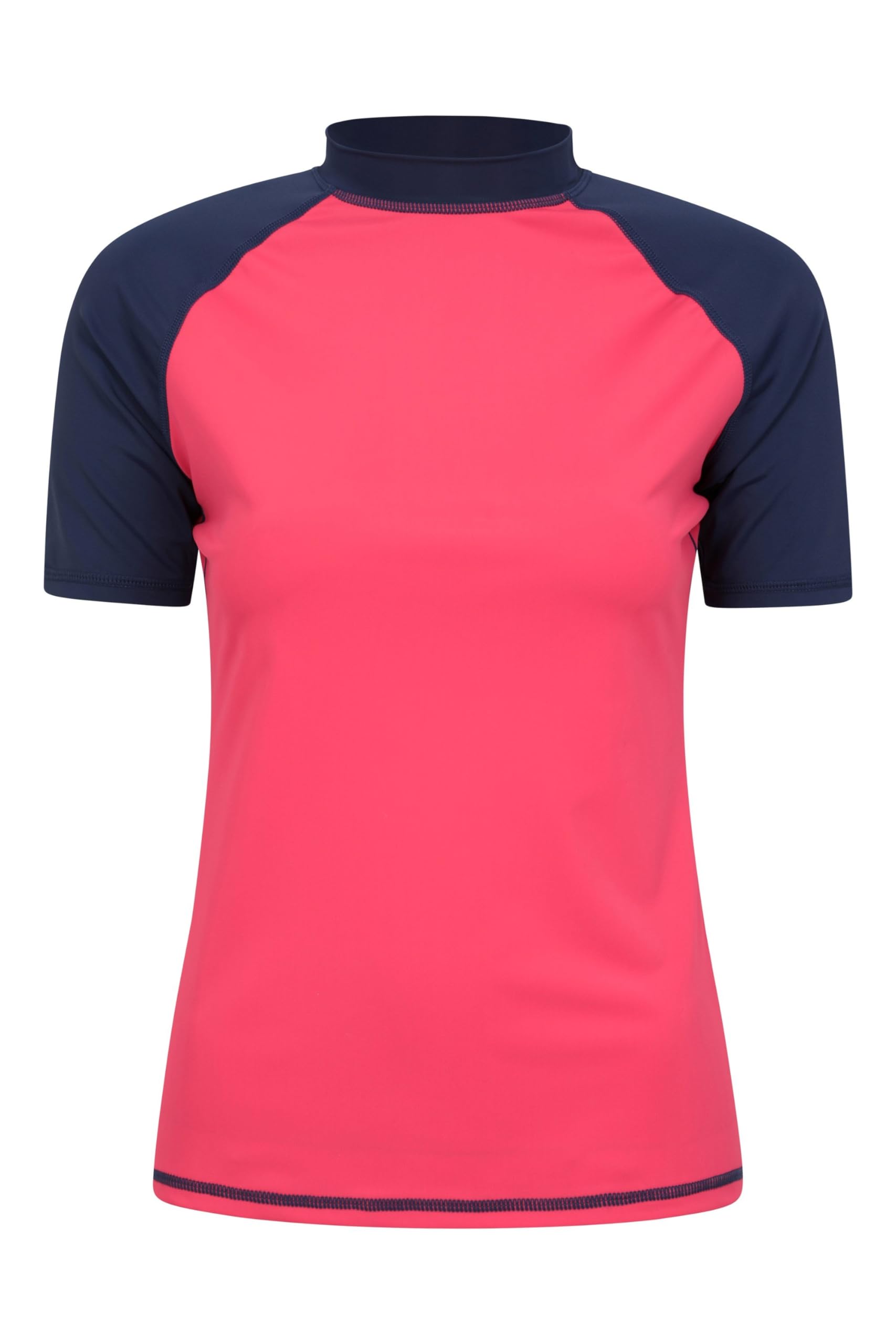 Mountain Warehouse Coral Short Sleeves Womens Uv Rash Vest - Upf50+ Sun Protection Ladies Rash Guard, Quick Dry, Flat Seams Top - For Summer Swimming, Beach & Under A Wetsuit Size 6