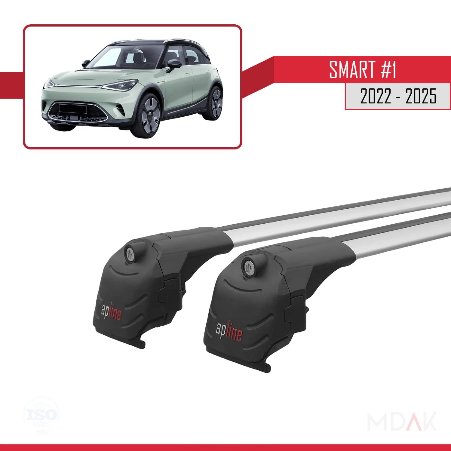 Compatibile Con Dacia Jogger 2021-2025 ACE-1 Barre Tetto Portapacchi Auto Barre Portatutto Nero Alluminio 2 Barre