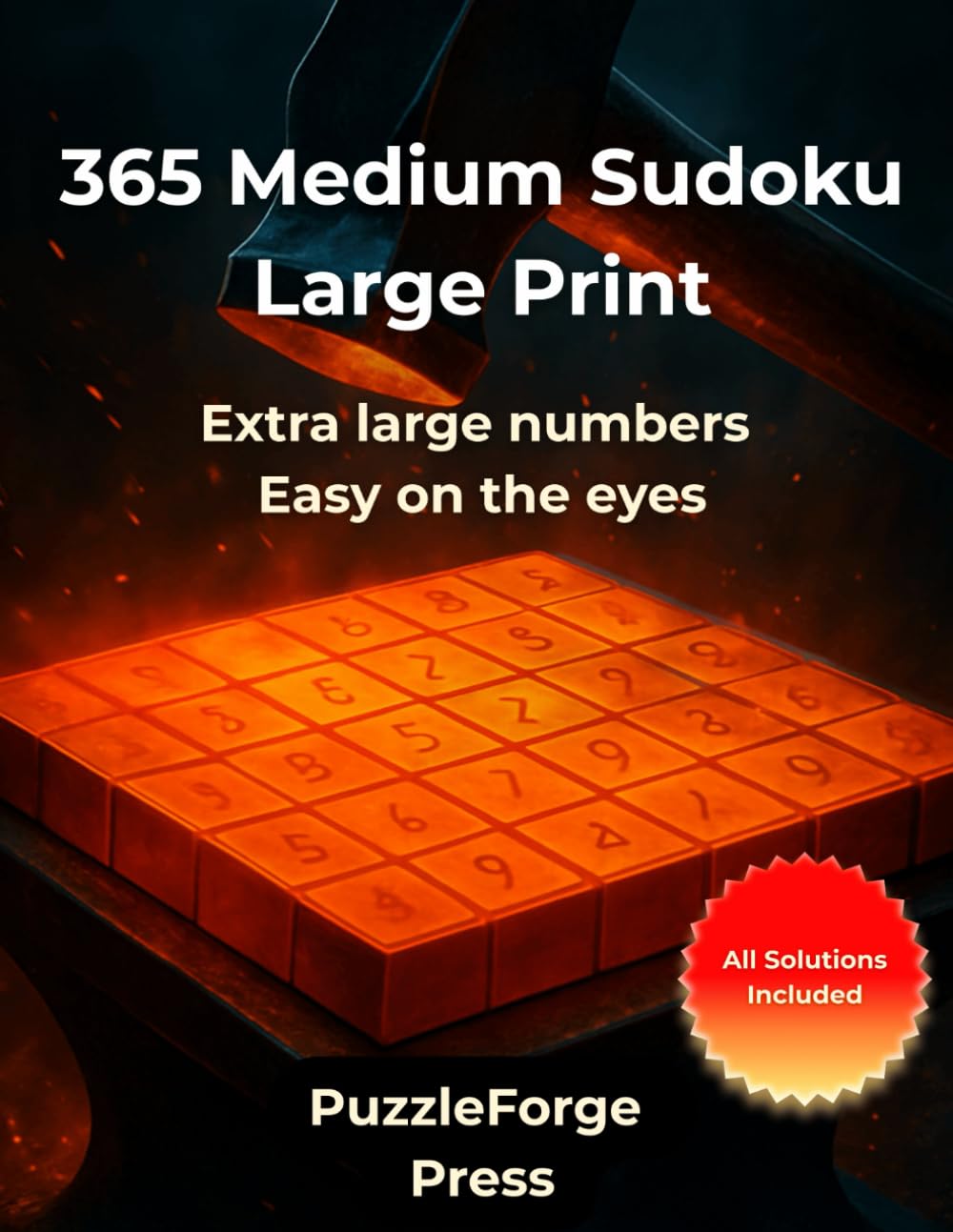 365 Medium Sudoku Large Print: Large Print Medium Sudoku for Seniors – 365 Puzzles – 2 Sudokus per Page – Extra Easy to Read – 8.5x11 Format – ... Series – Balanced Challenge Brain Training)