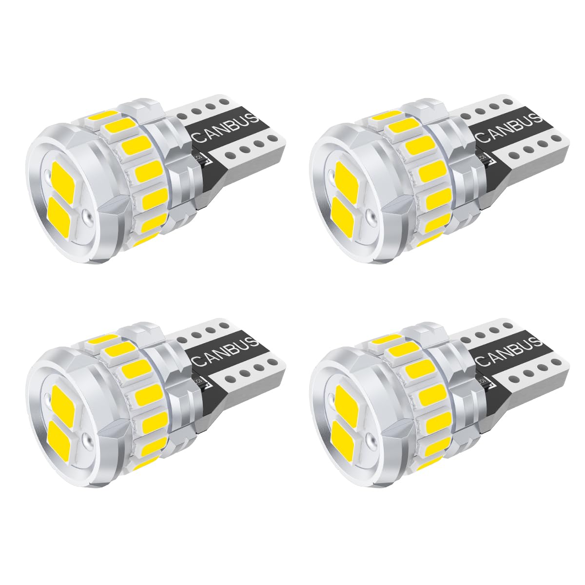 T10 LED 爆光 ホワイト 4個 キャンセラー内蔵 LED T10 車検対応…