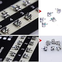 Vista 2 de 3 Kits(60) Ortodoncia MIM Ortodoncia Roth Mini 022 con ganchos 345 (Roth 022" Hook345)