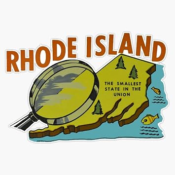 Rhode Island Ri State Vintage Travel Decal Vinyl Decal Wall Laptop Bumper Sticker 5"