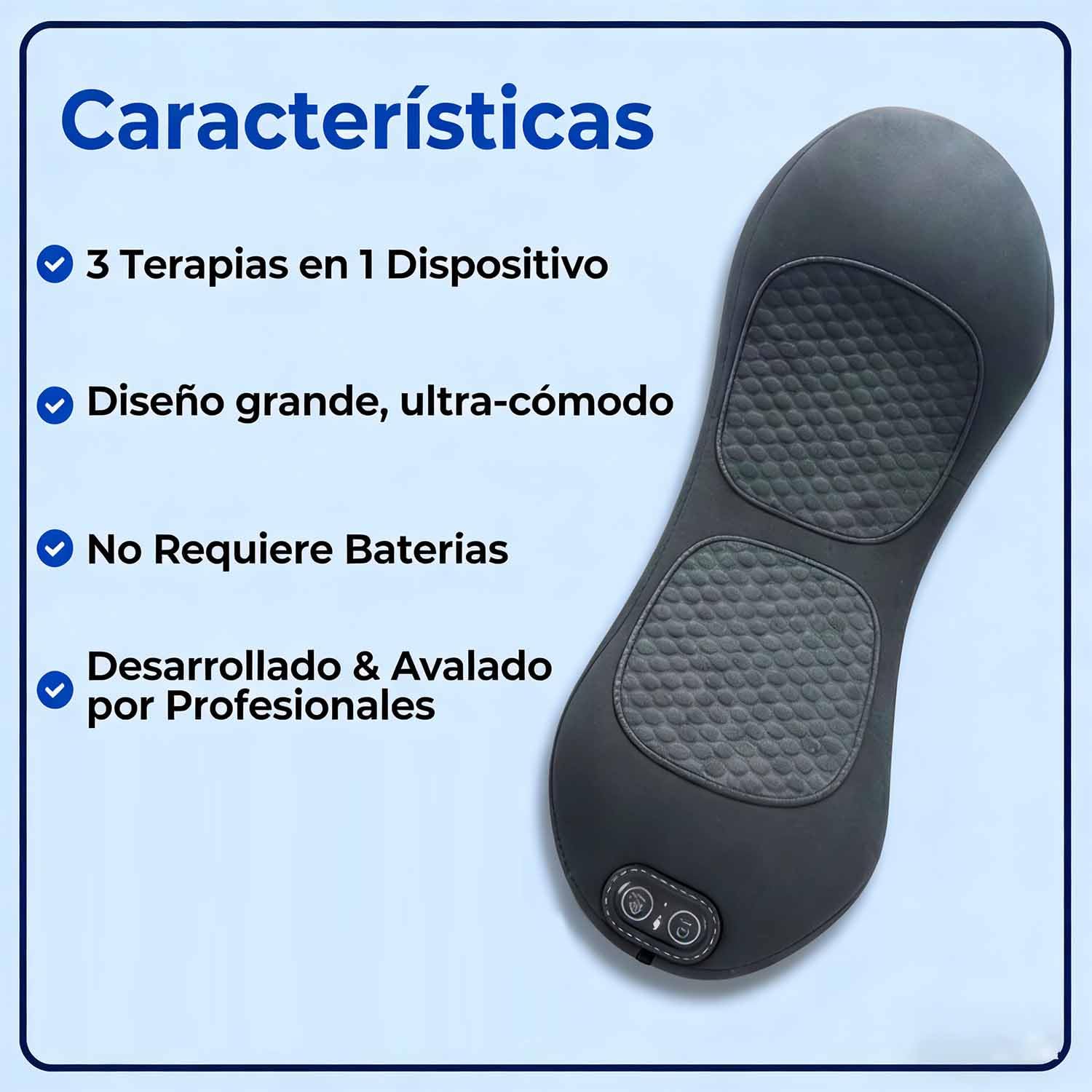 TeraDisc Pro Alividol Masajeador Lumbar, Masajeador de Espalda con Calor Ajustable y Vibración, Soporte Lumbar Ergonómico, Dispositivo de Relajación Muscular para Hogar y Oficina
