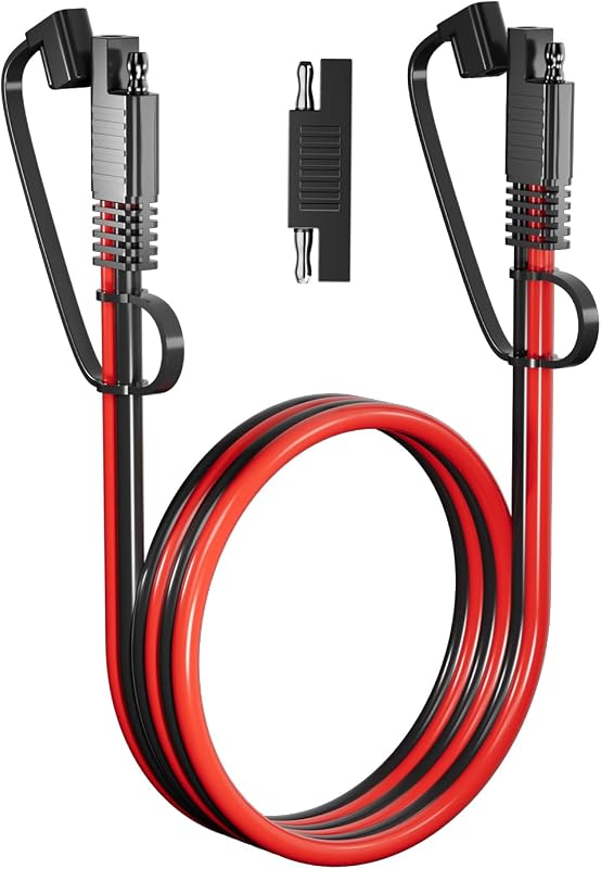 Cabo de Extensão SAE para Alimentação CC BERLAT 16AWG, 3,05 m, com Adaptador de Inversão de Polaridade