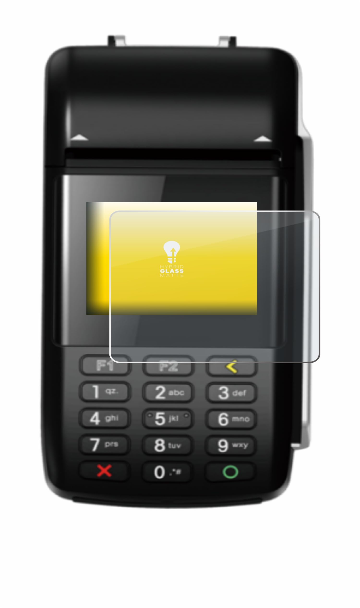 upscreen Matte Screen Protector Glass Film Compatible with Pax D210 - Anti-Glare, Anti-Fingerprint, 9H Glass Protection