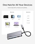 Belkin USB-C Le centre, 4-in-1 Dock portable multi-ports avec 4K HDMI, USB-C Station d'amarrage avec 100 Watt Pass-Grâce à la livraison d'électricité, 2 x USB-A Ports pour MacBook Pro, Air, iPad Pro, Livre de Chrome, & Plus