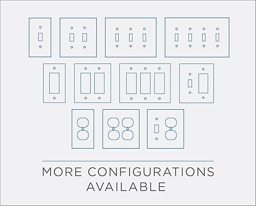Miniatura 3 de Placa de interruptor Franklin Brass W35218-SN-C Classic Architecture, de pared, dúplex, simple, níquel satinado