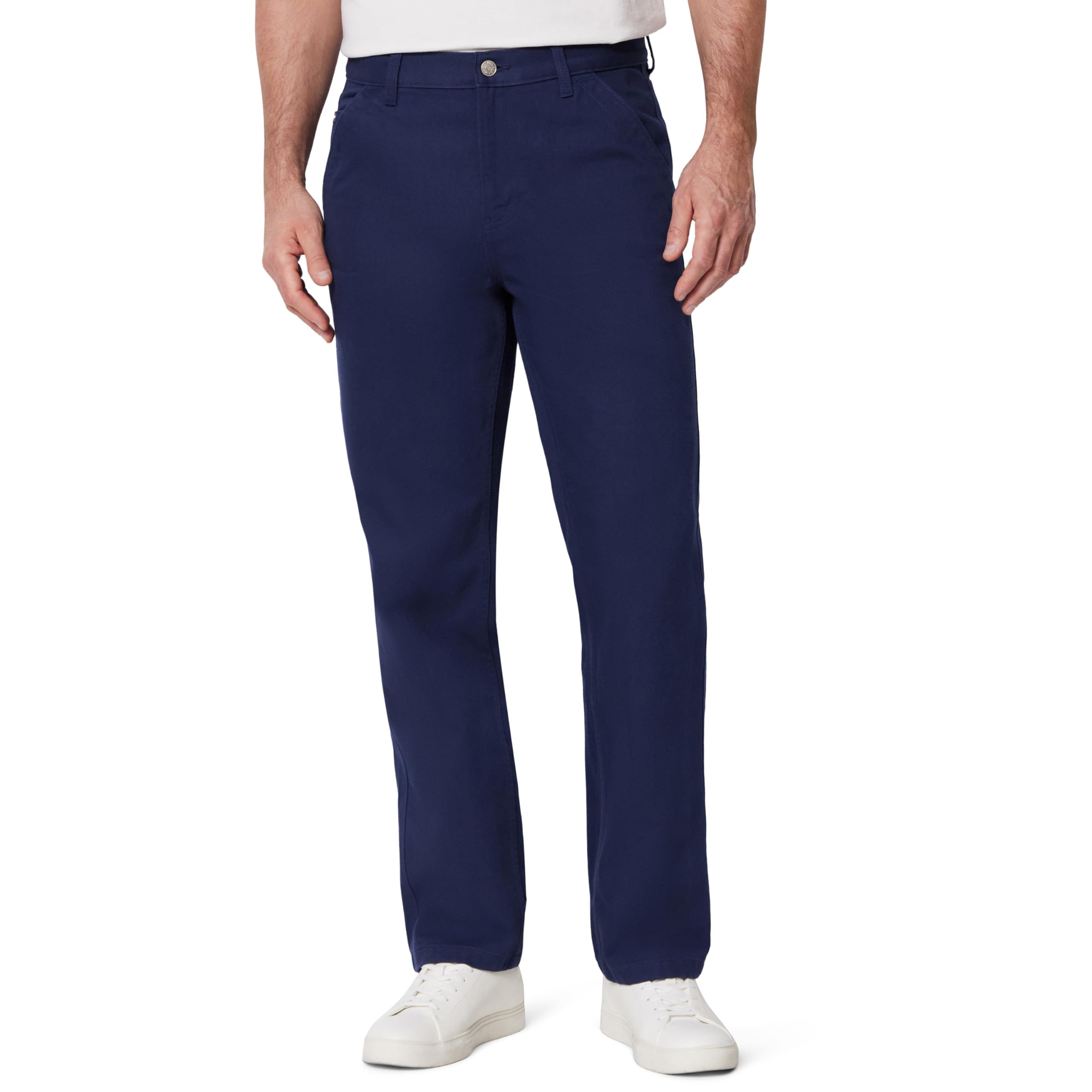 Amazon Essentials Men's Men's Rigid Relaxed-Fit Workwear Jean, Dark Navy, 42W / 34L