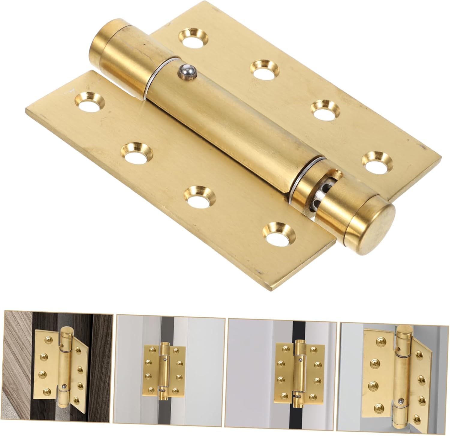 2pcs Heavy Duty Self-Closing Door Hinges for Exterior Doors Spring Hinge for Bathroom and Pantry and Design Easy Installation and