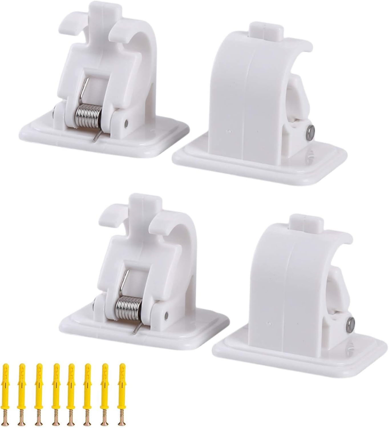 HAILIDA Self Adhesive Hook Curtain Rods Bracket Drapery Hook Holder