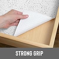 Vista 12 de Con-Tact Brand Grip Prints Shelf Liner, Non-Adhesive Durable Liners, Slip-Resistant Drawer and Cabinet Covering, 18" x 4', Dottie Grey, Pack of 1