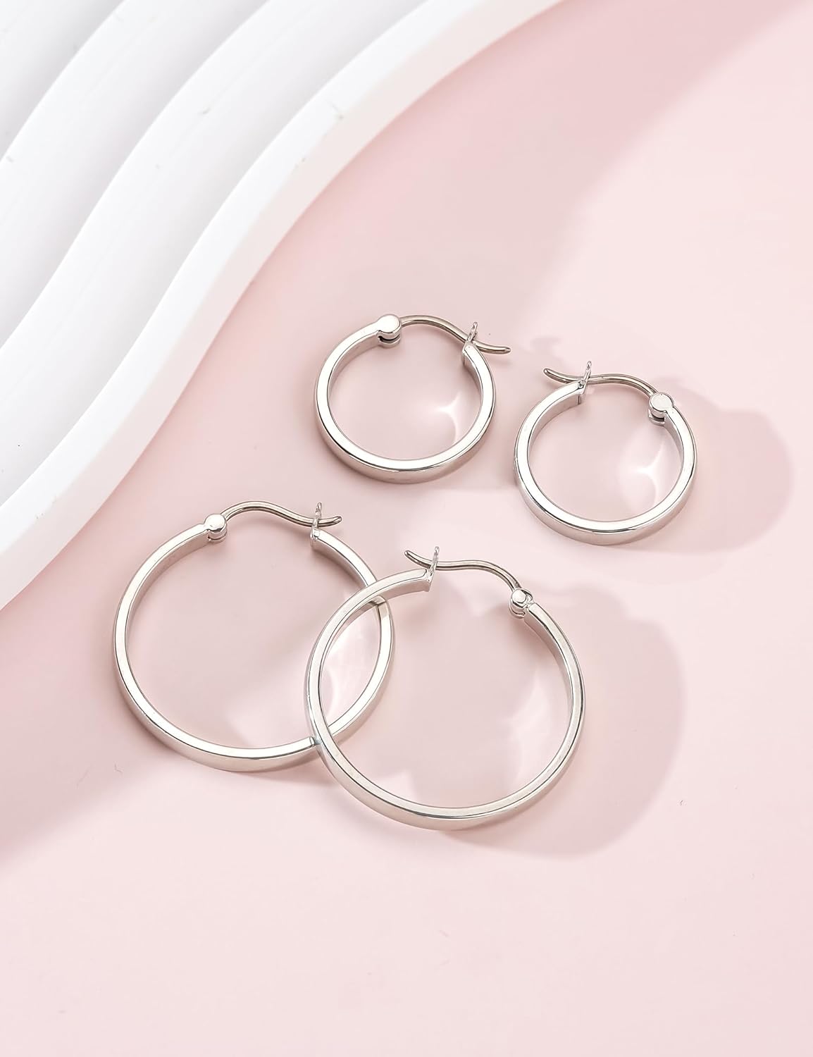 Limerencia G23 Pure Titanium Hypoallergenic Hoop Earrings for Women Sensitive Ears - Image 8