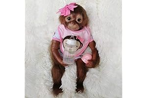 Wamdoll Realistic 20” Silicone Monkey Baby Doll