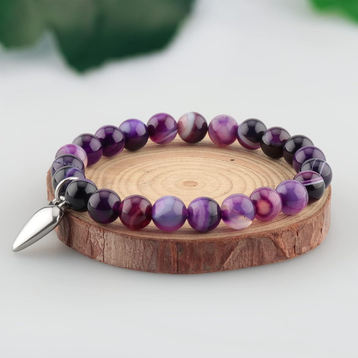 Haoze 40th Birthday Gifts for Women Men, Amethyst Beads Birthday Bracelet for Woman Truning 40 Years Old Jewelry Gift for Women Men Mom Sister Best Friend Wife Boss Birthday Gifts - Image 5