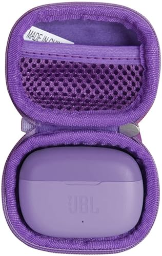 Hermitshell Estuche rígido de viaje para auriculares inalámbricos JBL Vibe 200TWS (morado)