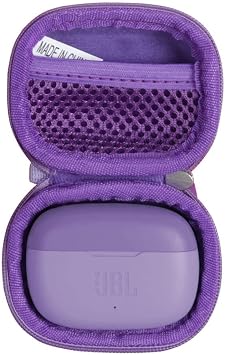 Hermitshell Hard Travel Case for JBL Vibe 200TWS True Wireless Earbuds Purple