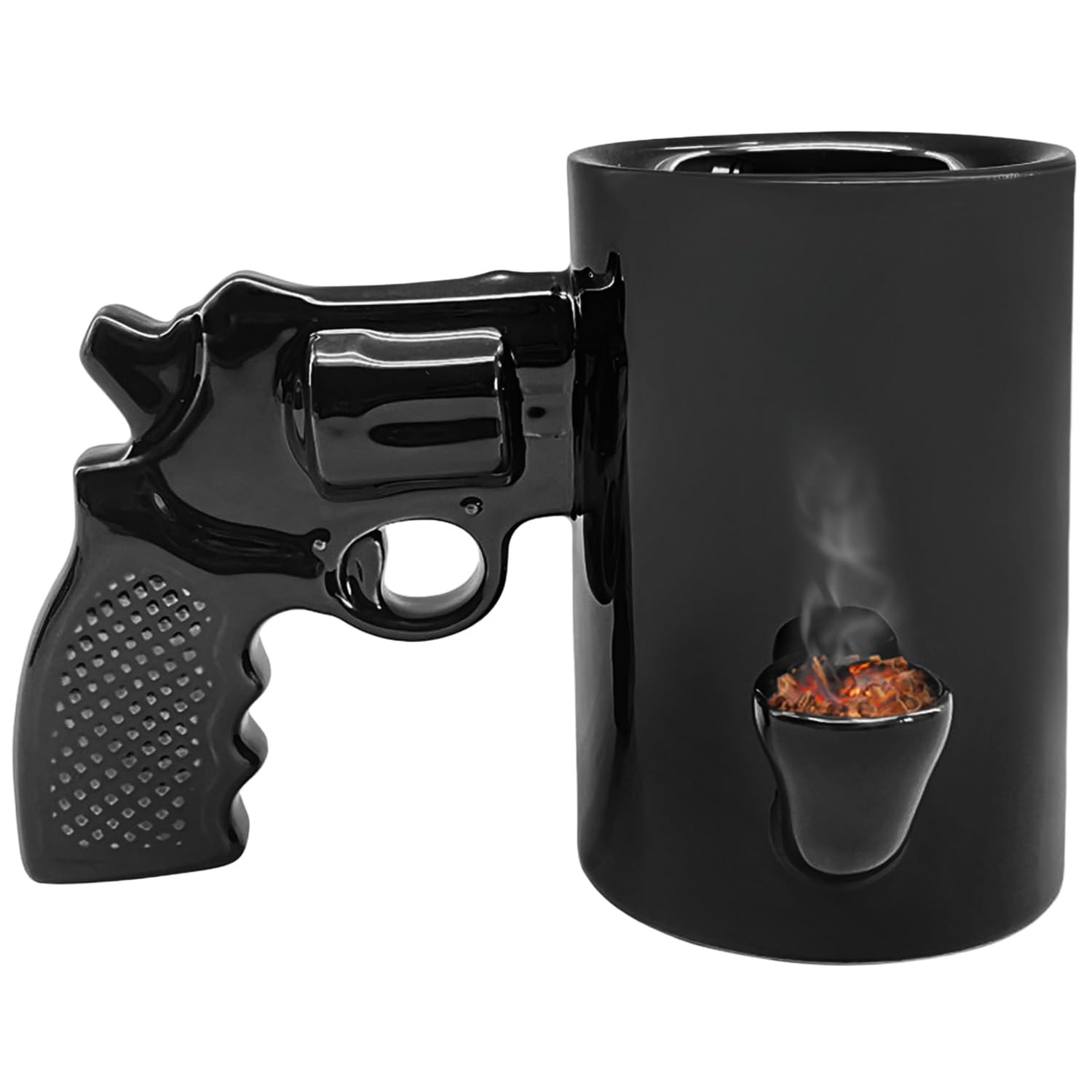 Amazon.com: Gun Coffee Mug for Men, Unique Ceramic Wake and Bake Coffee Mug  Featuring a Built in Smoke Pipe, Perfect Cup for Who Want Something  Functional, Funny and Unforgettable : Home &