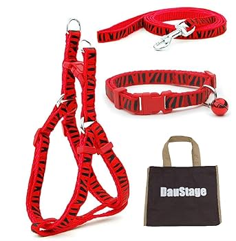 Amazon | ［DauStage］ ゼブラ 柄 首輪 ハーネス リード セット