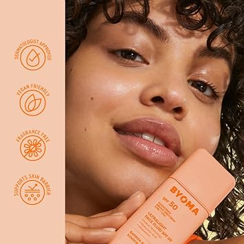 BYOMA SPF 50 Face Fluid, Ultra-Lightweight Facial Sunscreen (50ml)