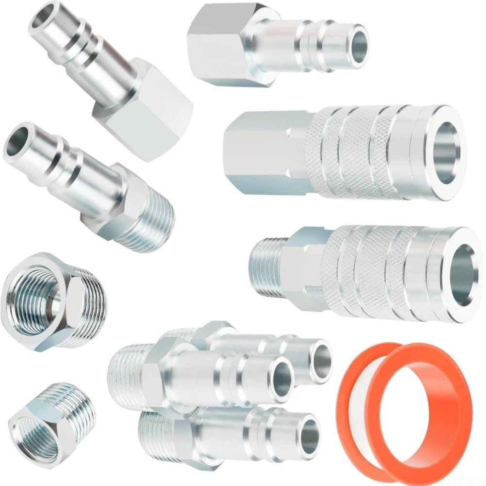 Connettori Rapidi per 1/2 Inch NPT Acciaio Set 10