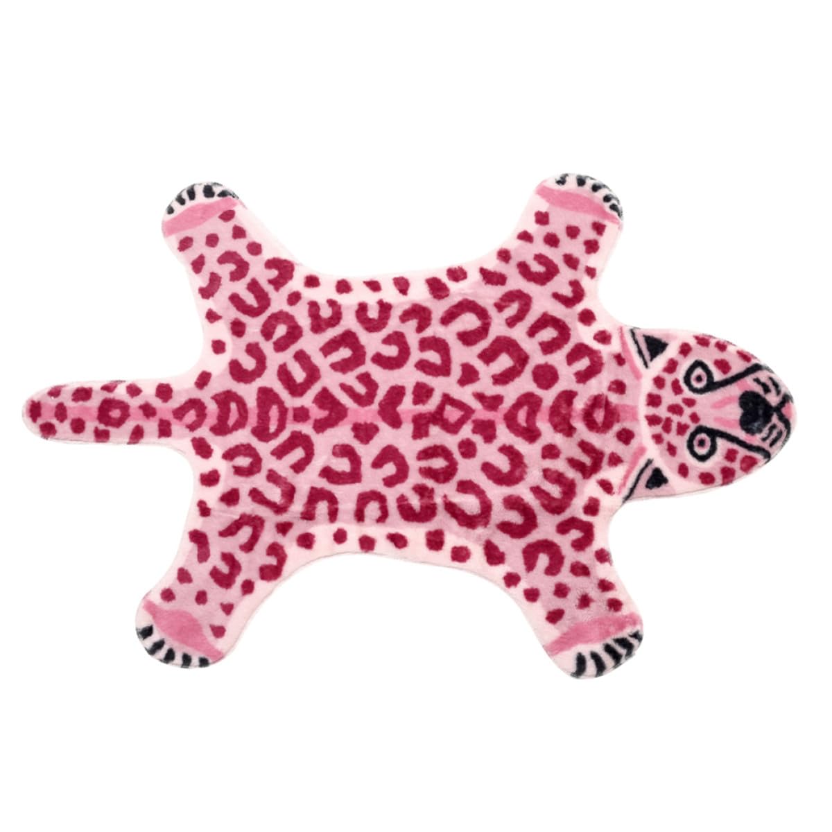 Tapis antidérapant pour animaux de compagnie rose lavable Kichvoe