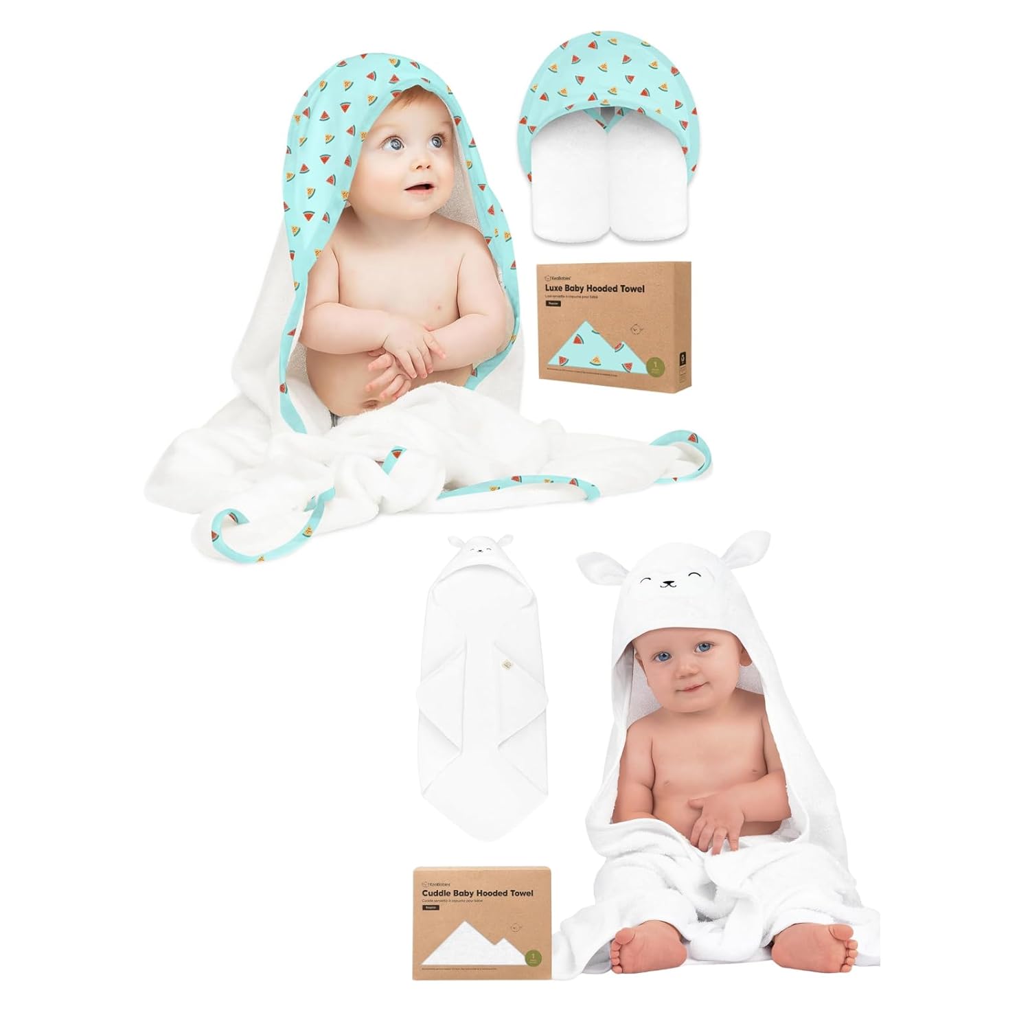 KeaBabies Hooded Baby Towel for Newborn - Large Baby Bath Towels with Hood for Boys, Girls, Toddler, Extra Absorbent & Soft Newborn Bath Essentials