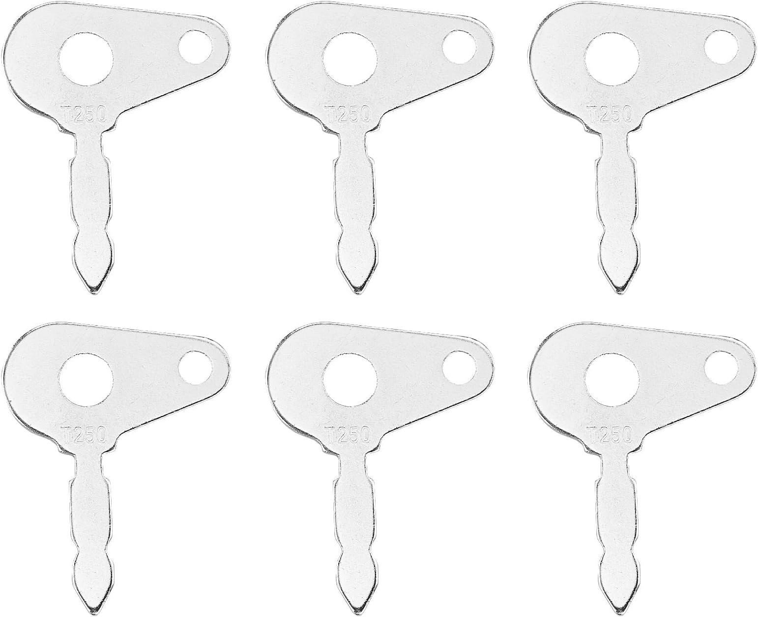 6PCS Universal Spare Keys Spare Ignition Switch Keys massey ferguson For Lucas Ignition Switch Tractors Agricultural Ford Heavy Equipment