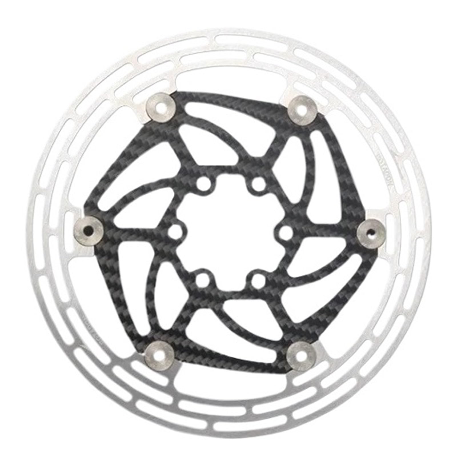 Rotores de freno flotantes de fibra de carbono para bicicleta de montaña y carretera (140 mm, 160 mm y 180 mm) con disipación de calor(140MM)