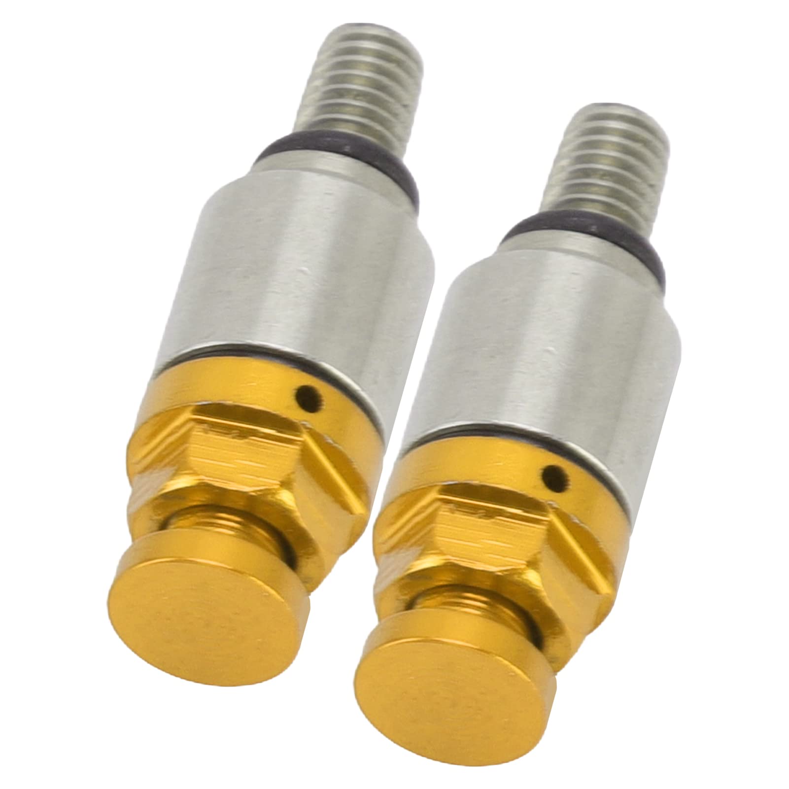 Sfiato Aria Forcella Moto, 2 Pezzi M5x0.8 Sostituzione Valvola di Sfogo Pressione Forcella Forcella in Lega di Alluminio per CRF150R CR125R CR250R CRF250R (Giallo)