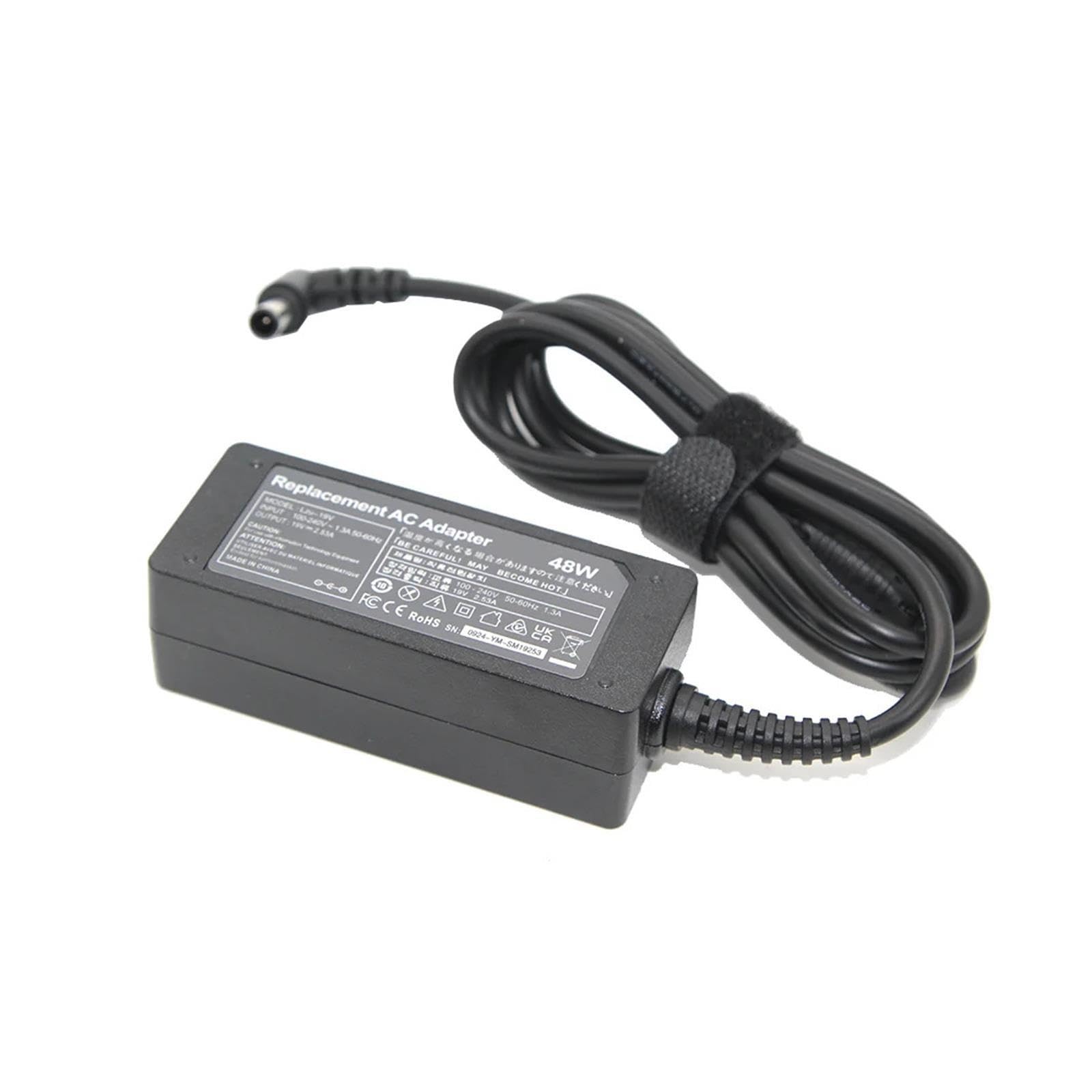 Adattatore Caricabatterie 48 W 19 V 2,53 A 6,5 X 4,4 Giri, Compatibile Con Samsung, Monitor TV Da 32 Pollici UN32J5003 UN32J4000AF UN32J5205 UN22H5000 J4500, Compatibile Con LG,(With BR plug)