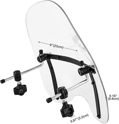 Miniatura 3 de TCT-MOTORPARTS Parabrisas delantero transparente de 78 pulgadas apto para Harley Softail Sportster XL883 1200 FLTR FLTX FLHT Dyna Street Bob Wide