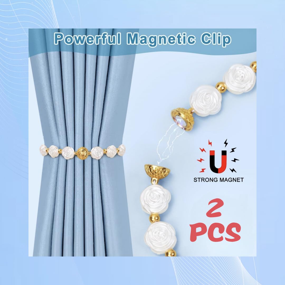 Fermatende Magnetici Oro - Set Da 2 Per Tende Interni Ed Esterni - Foto 12