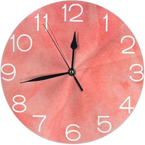 Vista 26 de KiuLoam Reloj de pared redondo de elefante africano, silencioso, sin tictac, funciona con pilas, fácil de leer para estudiantes, oficina, escuela