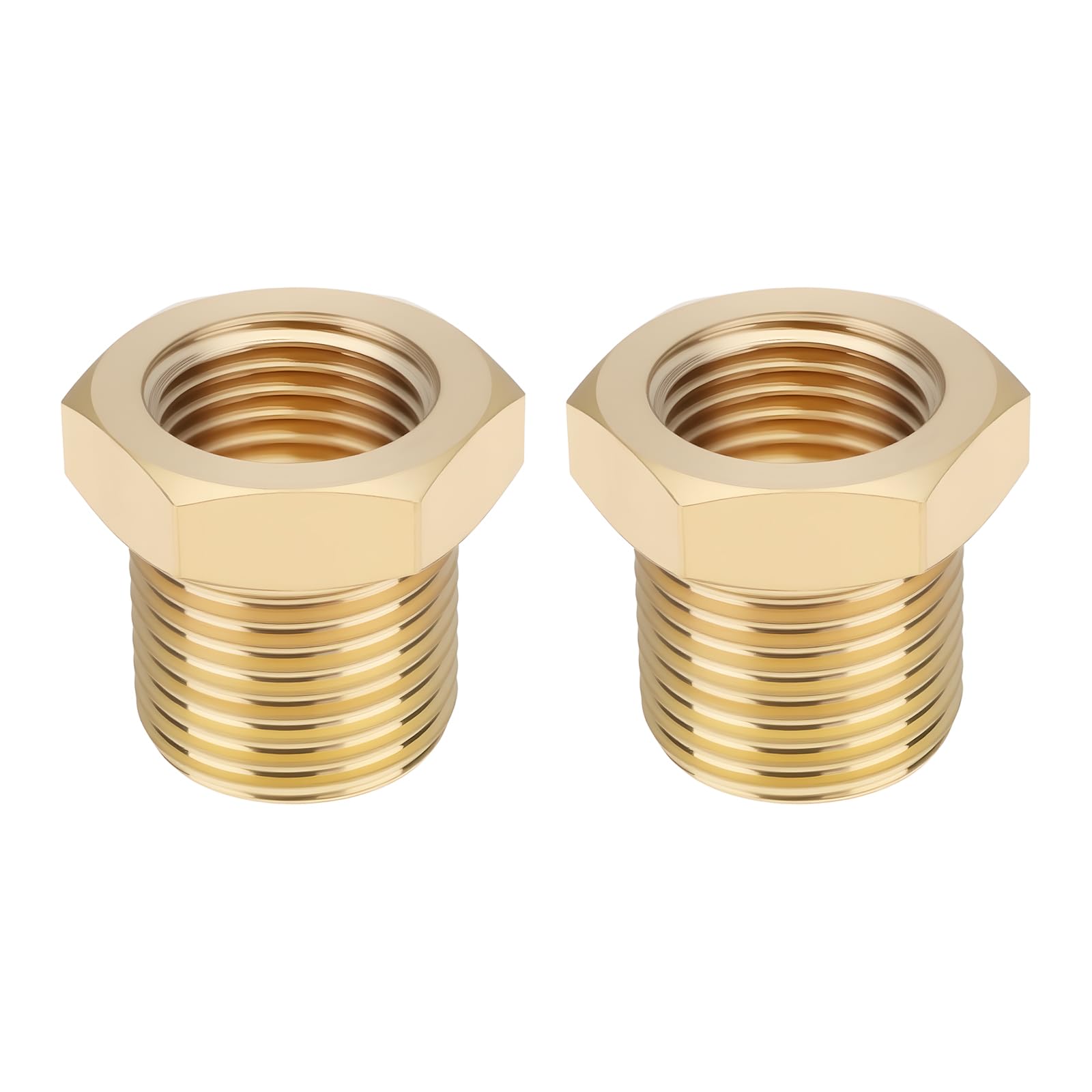 Adaptateur Réducteur en Laiton M12 X 1 Mâle Vers M10 X 1 Femelle 2 Pièces pour Raccordement de Tuyaux Dans Les Systèmes Hydrauliques