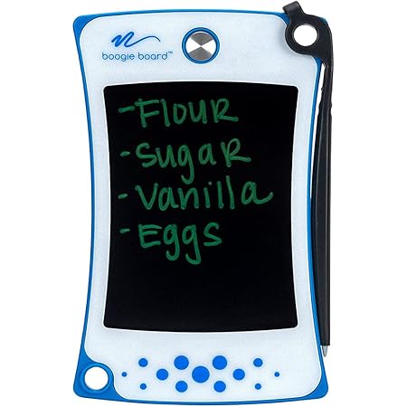 Boogie Board Jot Pocket Writing Tablet - Includes Small 4.5 in LCD Writing Tablet, Instant Erase, Stylus Pen and Built-in Kickstand, Blue