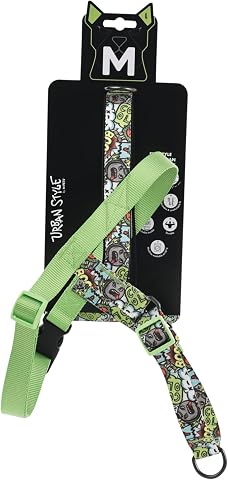 M-Pets Urban Style Multicolor Norwegian Köpek Göğüs Tasması (L)