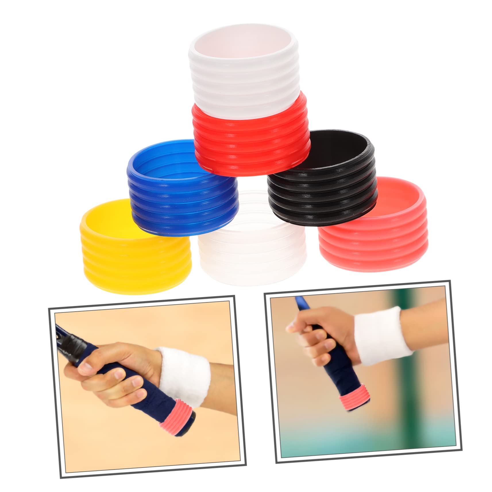 TOYANDONA Bandas De Agarre Antideslizantes para Raquetas De Tenis Y Bádminton De Profesional Colores Agarre Mejorado Y Protección Adicional