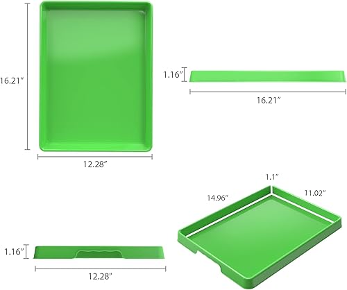 Miniatura 7 de Storex Bandeja de clasificación y manualidades, color verde azulado (paquete de 2)