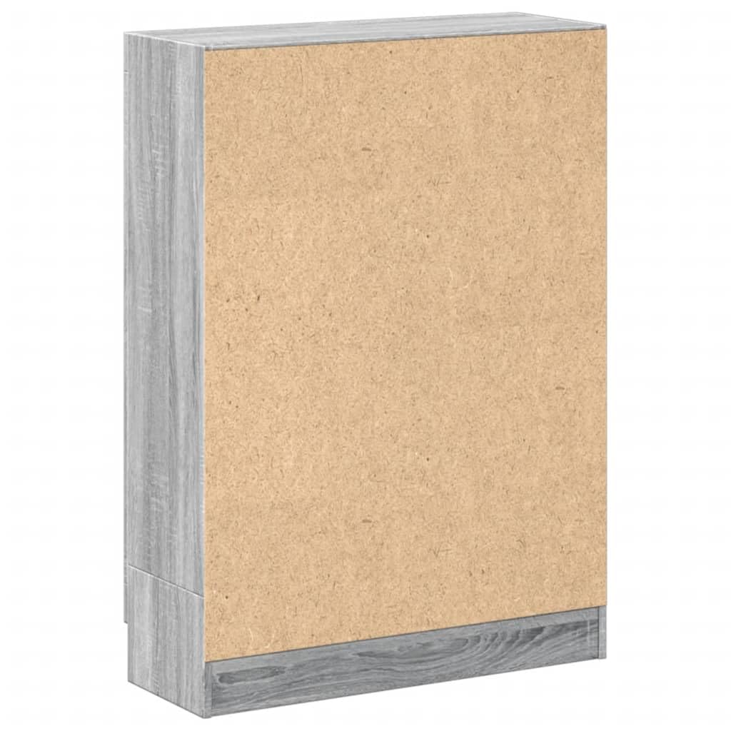 Armadietto in Holz Bücherschrank Aktenschrank Armadietto per Garage Armadio Ufficio Mobili Uffici-Grigio sonoma-115 cm