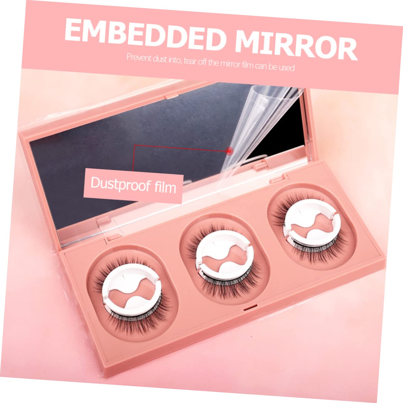 FRCOLOR 9pares of Self-adhesive Reusable Eyelashes for Women Natural Look False Eyelash Makeup Accessories