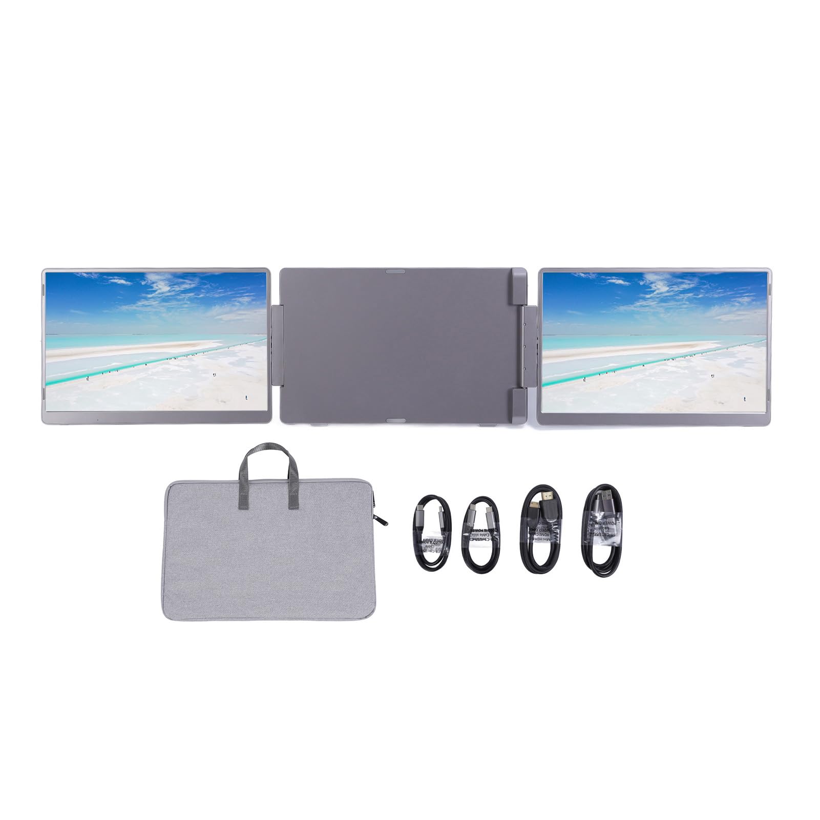 Domary Monitor Portatile Pieghevole IPS da 16 Pollici 2560x1600 IPS