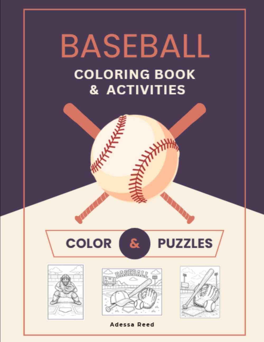 Baseball Coloring Book & Activities