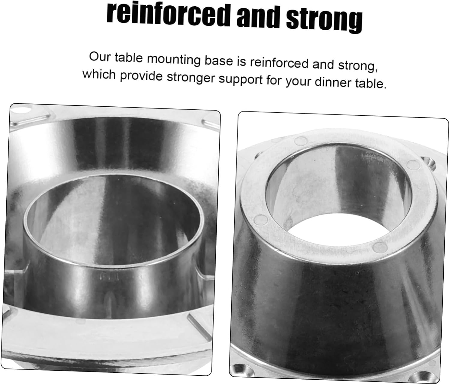 Alipis 2Pcs Aluminum Pedestal Table Base for Rv Yacht Lightweight Durable Mounting Bases Easy Installation for Rv Table Accessories Finish for Camper Table Support